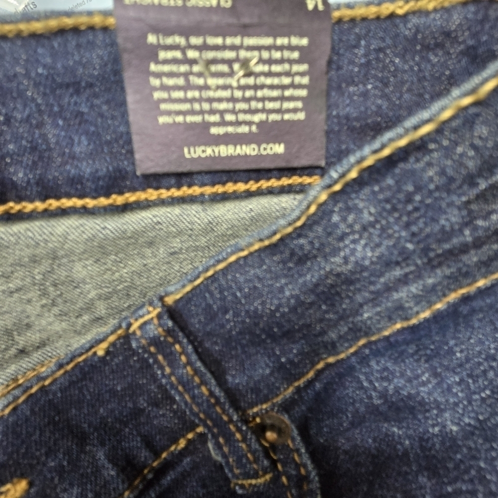 Lucky Brand Jeans Boys 14 Blue Classic Straight Leg Stretch Denim - Picture 3 of 4